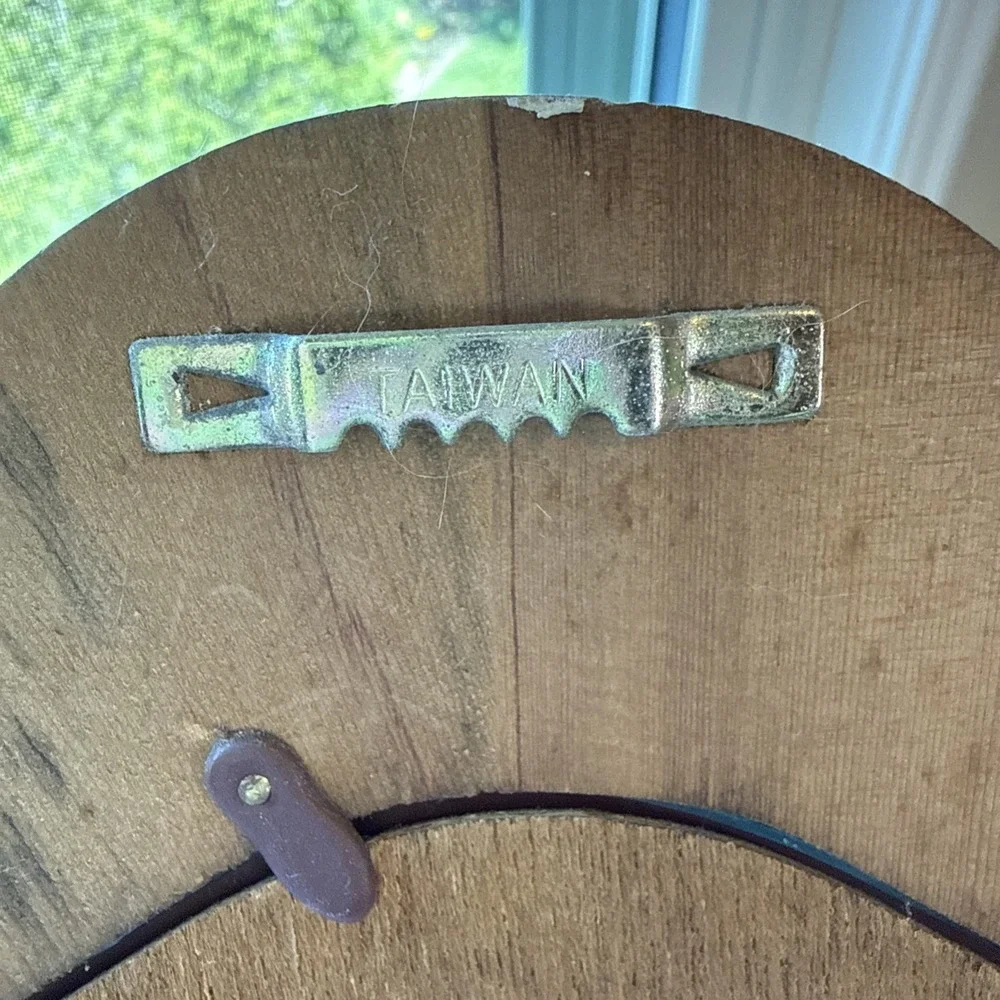 Vintage Wooden Triple Mirrored Wall Shelf Cottagecore Rustic
